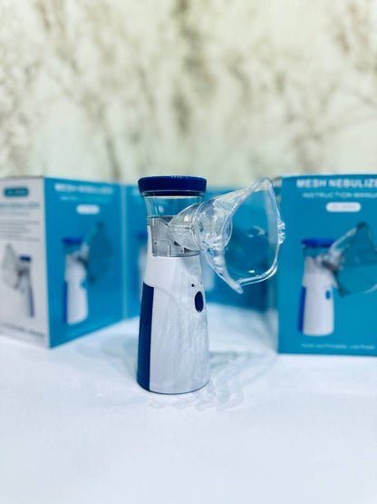 Portable Mesh Nebulizer – Silent USB Rechargeable Inhaler for Adults & Kids
